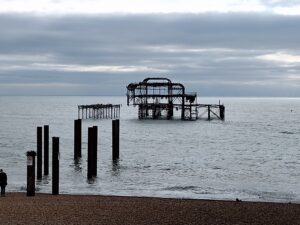 Remains of Brighton's West Pier
