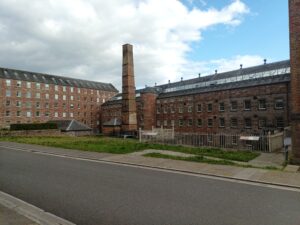 Stanley Mills: it's a collection of large, 19th century mill buildings that have been restored.