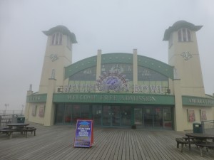 Wellington Pier: a bowling alley