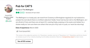 Screenshotted review from tripadvisor
