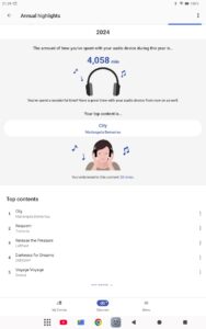 My portable listening for 2024